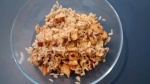 Riz caramélisé au tempeh et amandes (vegan,sans gluten)